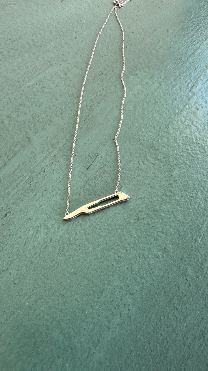 Ladyspinedoc x Dr. Rednam - 15c Blade Scalpel Pendant Necklace